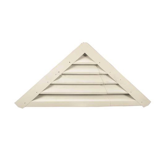 Lomanco 20-3/8" A-Series Adjustable Vari-Pitch Triangular Louver — LOMA50BWH