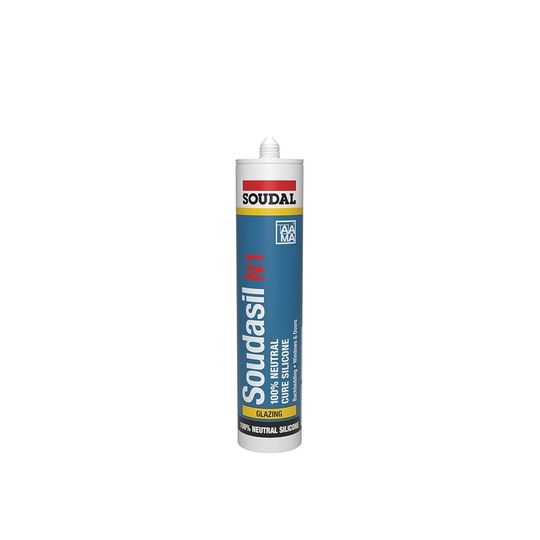 Soudal Soudasil N1 Silicone Sealant - Clear - 10 Oz. Tube