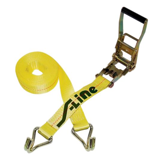 S-Line 2" x 27' Ratchet Strap Assembly with Felt Hook