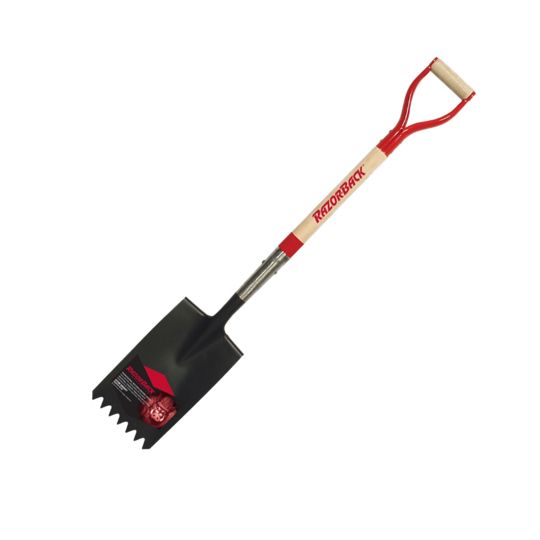 Razor-Back Roofing Tool with Shingle Remover, Fulcrum, Wood Handle & Steel D-Grip
