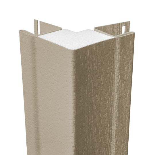 CertainTeed Siding 1-1/4" x 10' CedarBoards Insulated Outside Cornerpost with Foam Insert - Woodgrain Finish — CEROSCPINSCNC
