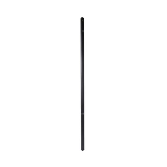 Fortress Building Products .060" x 2" x 72" Athens Punched Line Post for Flat Top 3-Rail 48" Fence