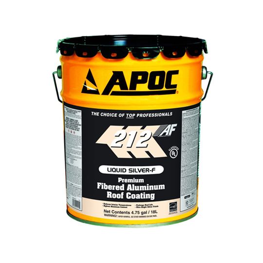 APOC 212 Liquid Silver-F Premium Fibered Aluminum Roof Coating