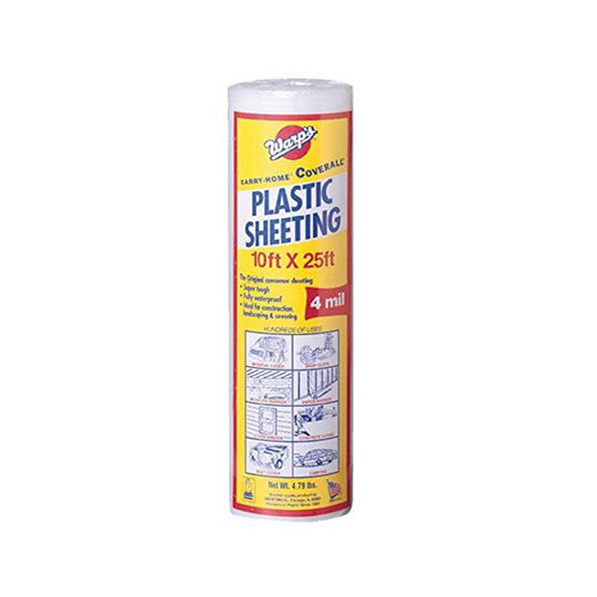 Warp Brothers 10' x 25' Coverall Poly Film Dispenser Roll