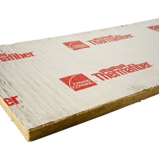 Owens Corning 3" x 24" x 48" Thermafiber Firespan 90 Unfaced Mineral Wool Insulation - 32 Sq. Ft. Bag