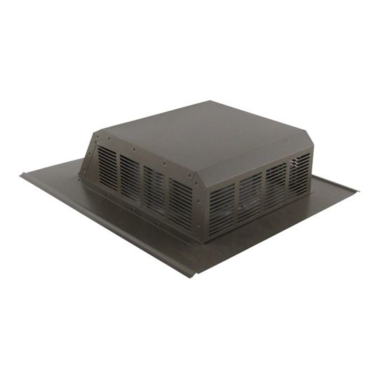 FAMCO Louvered Roof Vent with Slant Back — FRSLRV50BK