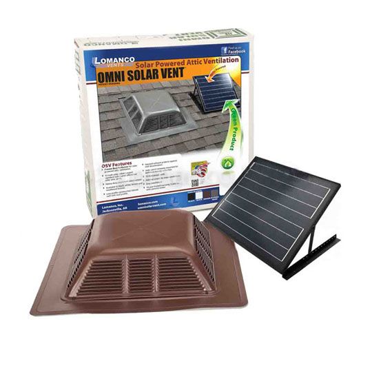 Lomanco Omni Solar Vent — Ventilation and Drainage — LOMOSVBR