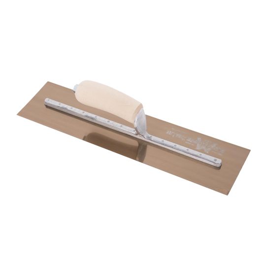 Marshalltown 14" x 5" Golden Stainless Steel Finishing Trowel