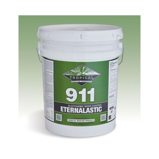 Tropical Roofing Products 911 Eternalastic Elastomeric Roof Coating - 5 Gallon Pail — Adhesives, Caulks & Sealants — TRO911ELT5G