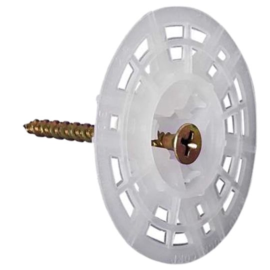 Wind-Lock #7 x 1-5/8" Wind-Devil 2 Assembled Wood/Lite Metal Zinc Screws - Box of 1000