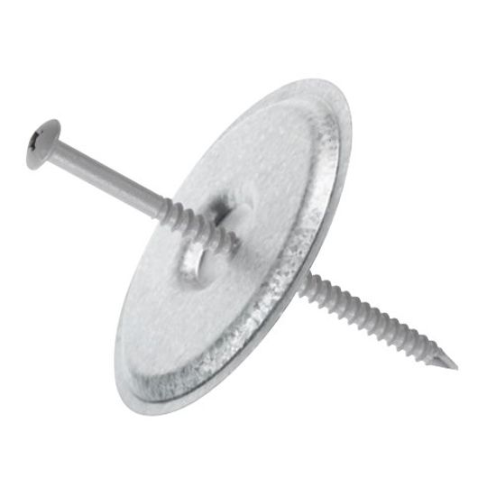 GAF #14 Drill-Tec Heavy Duty Asap Assembled Fasteners and 3" Metal Plates — GAFCRHD5PLL3S