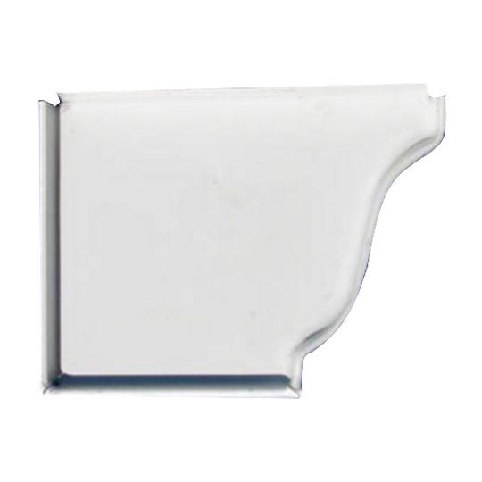 Berger Building Products 5" K-Style Left Painted Aluminum End Cap — BBP5ENL80W