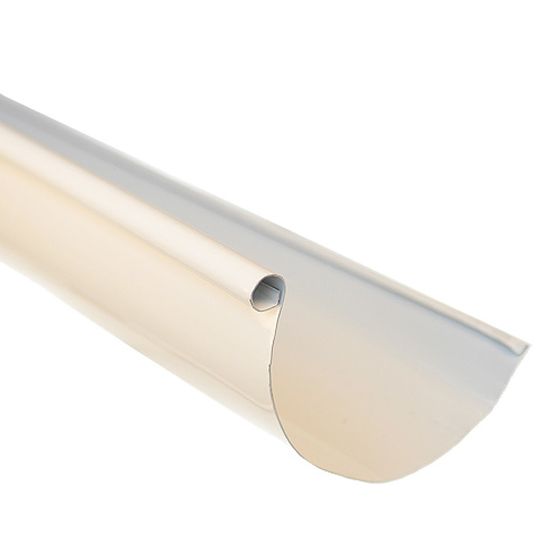 Berger Building Products .027" x 5" x 10' Half Round Painted Aluminum Gutter Single Bead — BBPL10HG5