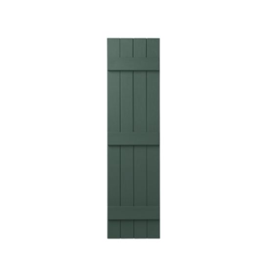 Mastic 15" x 67" Board & Batten Standard 4-Board Shutters - Closed Style — ACOVIN4C156755
