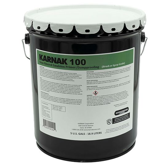 Karnak #100 Non-Fibered Emulsion Dampproofing - 5 Gallon Pail