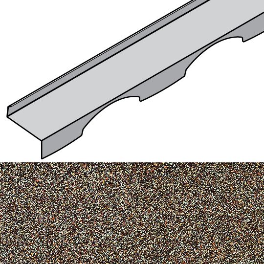 Unified Steel 3-3/4" x 79" Barrel-Vault Top Row — BORTRVB79TW