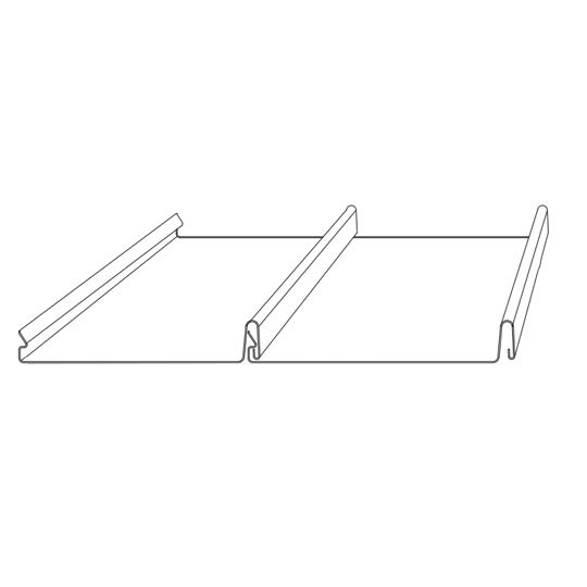 Coastal Metal Service 16-3/4" Standing Seam Panel Copper Plus
