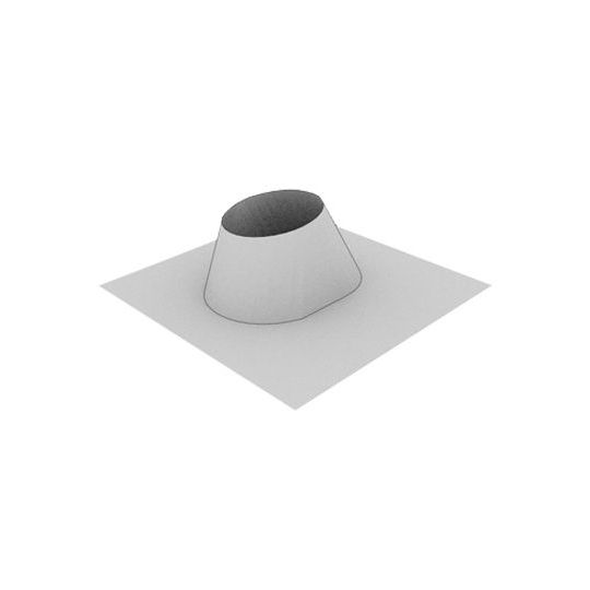 Able Sheet Metal 10" Regular Galvanized Pipe Flashing