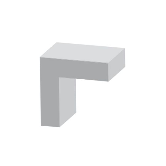 Royal Building Products 3-11/16" x 3-11/16" x 20' S4S Traditional Square Corner Board - Smooth Finish