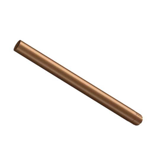 Nordic Steel Gutters 4" x 10' Steel Downspout - Shrunk in one End — NODDSP778CM
