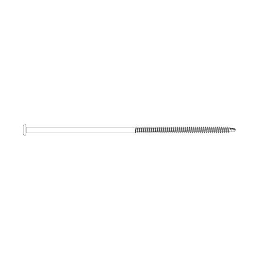 TruFast #14 x 8" Hd Stainless Steel Bi-Metal Roofing Fasteners - Bucket of 500