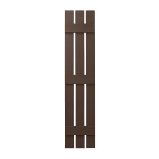 Mastic 12" x 55" Board & Batten Standard 3-Board Shutters - Open Style — ACOVIN3O1255SL
