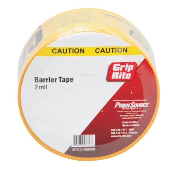 Grip-Rite 3" x 300' Barrier Caution Tape