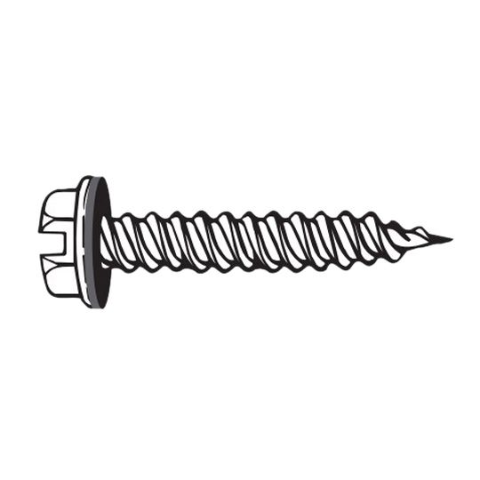 Edco Products #8 x 1/2" Painted Zip Screws - Entex Finish - Bag of 100 — EPI8PZ12CG