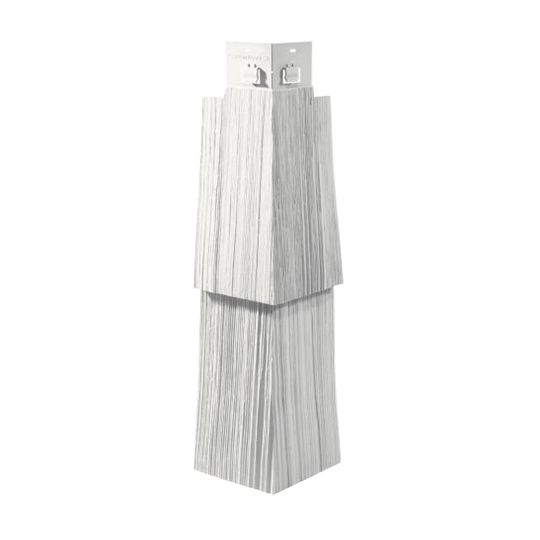CertainTeed Siding Double 9" Staggered Rough-Split Mitered Cornerpost - Cedar Shake Finish — CERMCD9RSBU