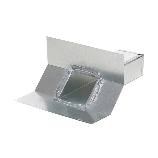 East Coast Metals 4" x 5" Standard Galvanized Scupper with Cant