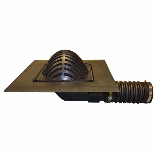 Roofmaster 3" Abs Side Outlet Plastic Drain