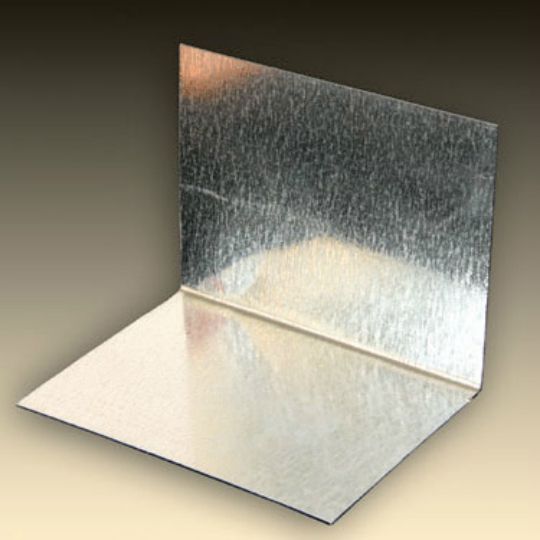 Appleton Supply 4" x 4" x 8" Aluminum Step Flashing - Pack of 100 — Flashings — APLSFBL448