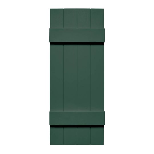 TRI-BUILT Standard Board-N-Batten 4-Board Joined Shutters (Pair) — TRI031463028