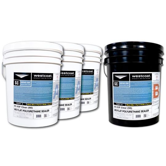 Westcoat SC-65F Water-Based Polyurethane - Clear 20 gal 3:1 Formula