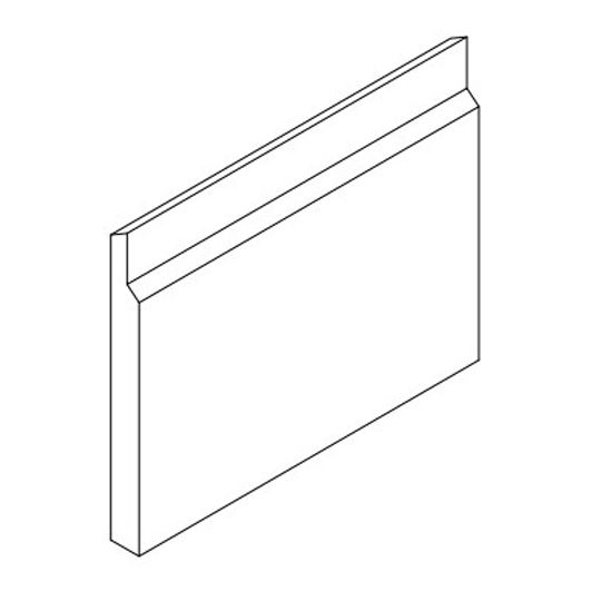 Wausau Supply 4/4" x 8" x 16' Diamond Kote PVC Starter Board