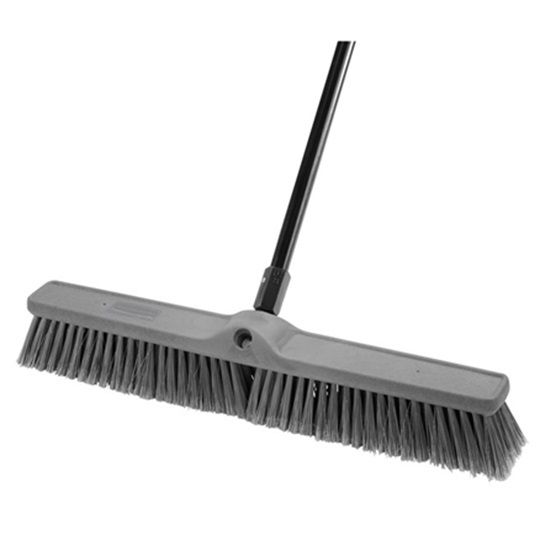 Staten Island Building 24" Matrix Push Broom with Plastic Bristles