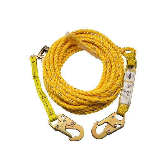 Guardian Fall Protection 25' Vertical Lifeline Assembly Poly Steel Rope