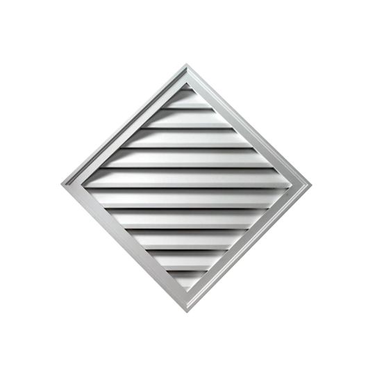 Fypon Molded Millwork 24" Decorative Diamond Louver