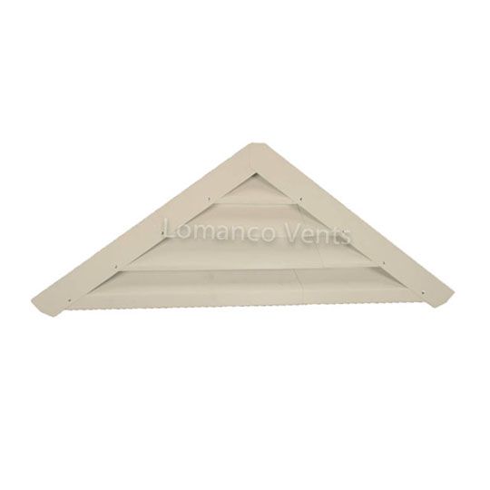 Lomanco Model-904 Adjustable Vari-Pitch Triangular Gable Louver — LOM904WH