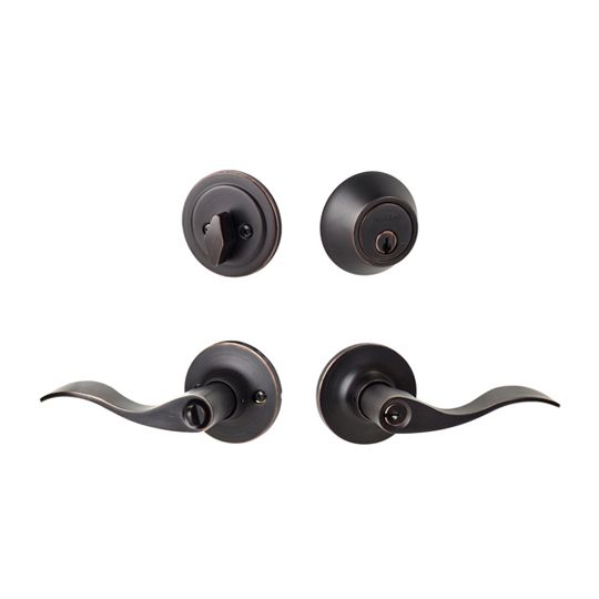 Sure-Loc Hardware Snowbird Entry And Deadbolt Combo, Vintage Bronze MP12