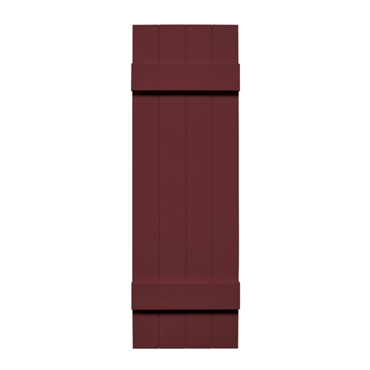 TRI-BUILT Standard Board-N-Batten 4-Board Joined Shutters (Pair) — TRI031471078