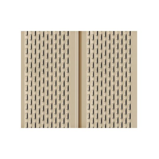 Quality Edge .019" x 12' TruLine HP-Series Double 6" Full Vent Aluminum Soffit — QEDD6VS509
