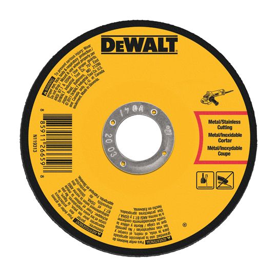 DeWalt 4-1/2" x 7/8" Type 1 Metal Cutting Wheel