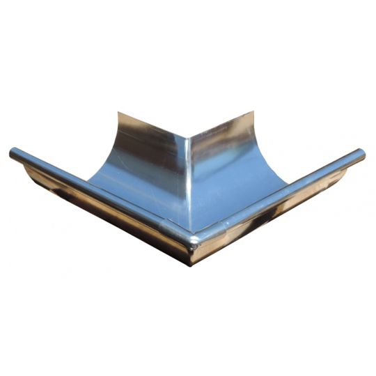 Berger Building Products 5" Half Round Outside Mill Finish Aluminum 90° Miter