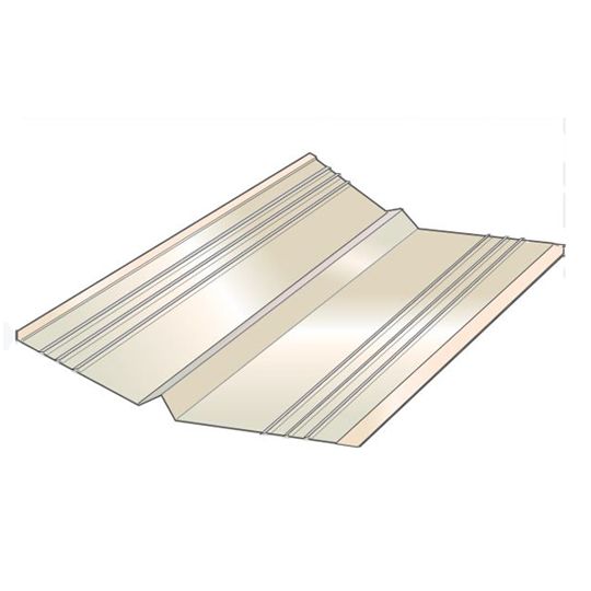 Quality Aluminum Products 27 Gauge x 20" x 10' Galvanized W-Valley — Flashings — QAPWVAL20GALV360