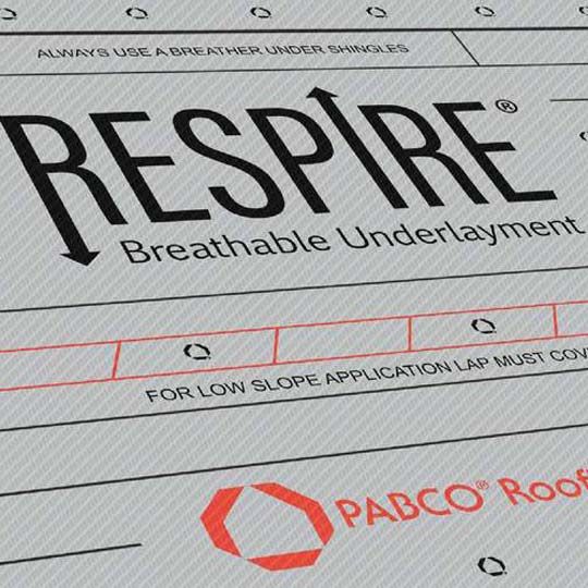 PABCO Roofing Products Respire Breathable Underlayment - 10 Sq. Roll