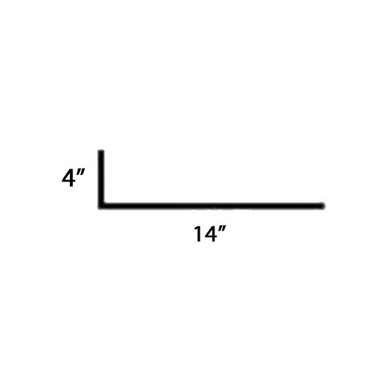 Bay Cities Metal Products 4 x 14" Copper Saddle Stock
