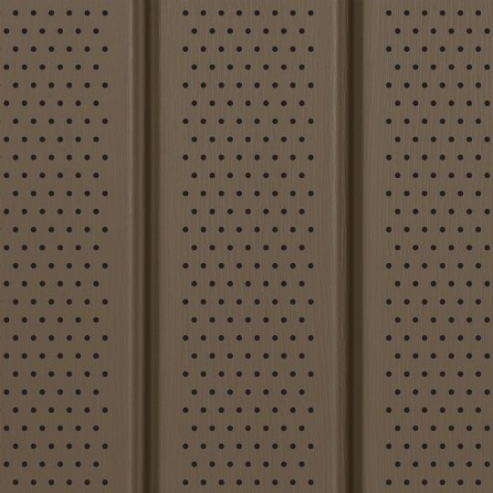 CertainTeed Siding Ironmax Double 5" Fully Vented Vinyl Soffit - Woodgrain Finish — CERIMD5WGVSBR
