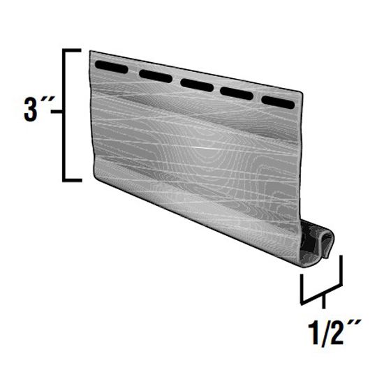 Variform By PlyGem 3" x 12'6" Starter Strip