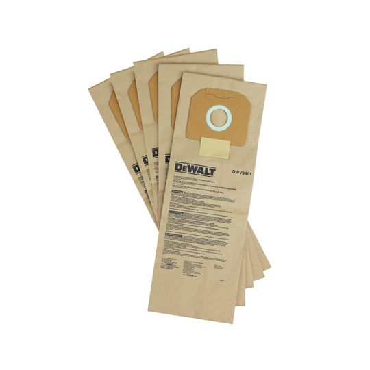 DeWalt Paper Bag for Dust Extractors - Pack of 5